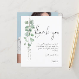 Lámina Presupuesto Eucalyptus Foto cumpleaños 60 Gracias