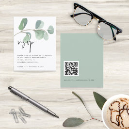 Lámina PRESUPUESTO Eucalyptus QR Código Script Wedding RS