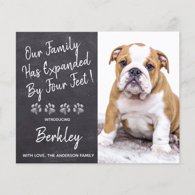 Lámina Presupuesto expandido por un perro Mascota de cuat (Anverso)