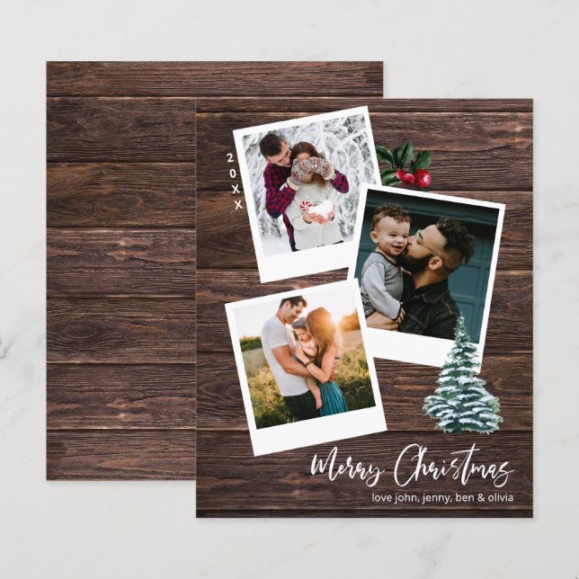 Lámina Presupuesto Feliz Navidad 3 Foto instantánea Rusti (Anverso / Reverso)