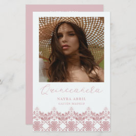 Lámina Presupuesto Fiesta Quinceañera Español Efecto Enca