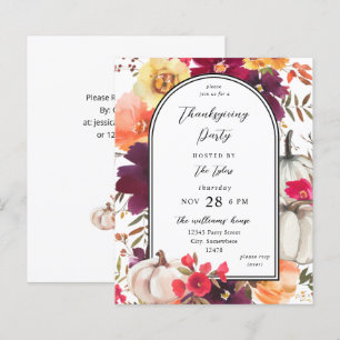 Lámina Presupuesto Floral de Otoño Calabaza Blanca de Acc