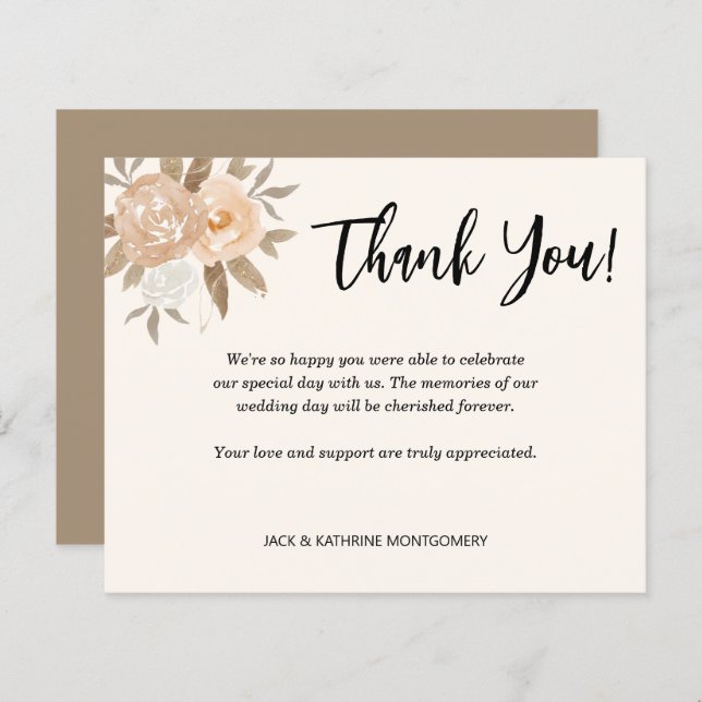 Lámina Presupuesto Floral de otoño gracias (Anverso / Reverso)