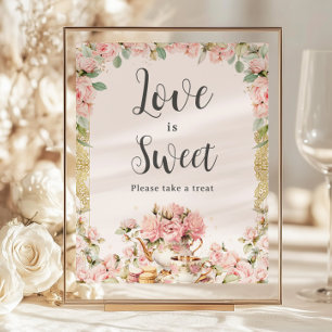 Lámina Presupuesto Floral rosa Tea alta El amor de novia