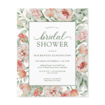 PRESUPUESTO Floral Rubor Sage Green Bridal Shower