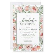 PRESUPUESTO Floral Rubor Sage Green Bridal Shower