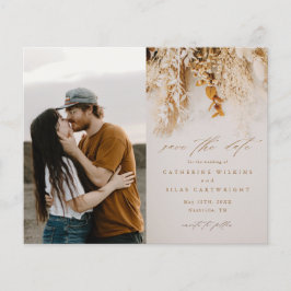 Lámina Presupuesto Flores Boho Foto Boda Save The Date
