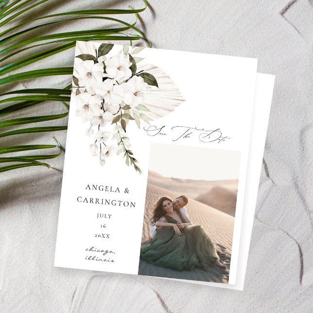 Lámina Presupuesto Foto Floral del Boho Blanco Guardar fe (Subido por el creador)