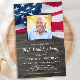 Lámina Presupuesto Foto Patriótica Bandera Estadounidense