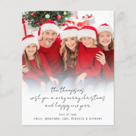 Lámina PRESUPUESTO Fotos modernas guión Feliz Navidad