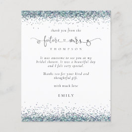 Lámina Presupuesto Futuro Sra. Photo Blue Purpurina Graci