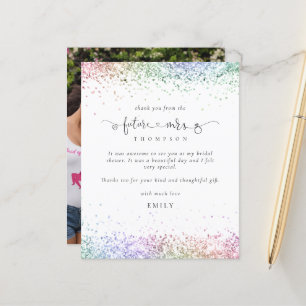 Lámina Presupuesto Futuro Sra. Photo Colorful Purpurina G