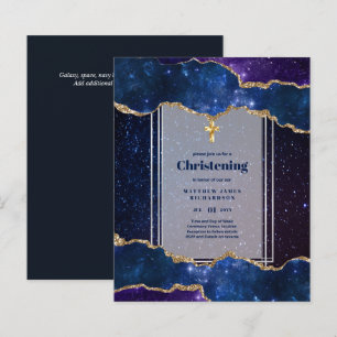 Lámina PRESUPUESTO Galaxy CHRISTENING Invita al bautizo