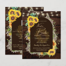PRESUPUESTO girasoles luces de encaje matrimonio I