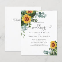 PRESUPUESTO Girasoles rusos Eucalyptus deja Boda