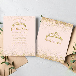 Lámina PRESUPUESTO Glam Rubor Purpurina de oro Tiara Quin