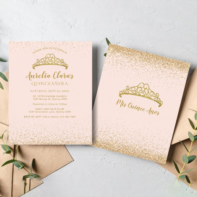 Lámina PRESUPUESTO Glam Rubor Purpurina de oro Tiara Quin (Subido por el creador)