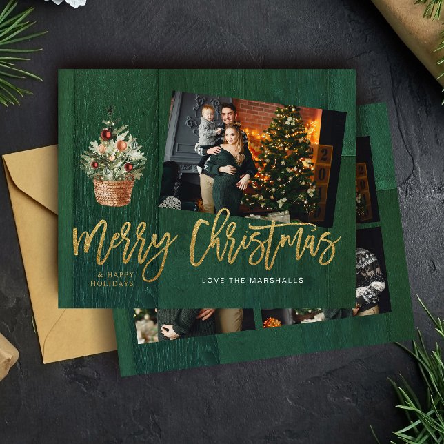 Lámina Presupuesto Gold & Green Rústico de Navidad 4 Mult (Subido por el creador)