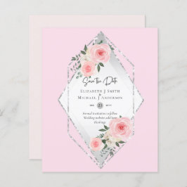 Lámina PRESUPUESTO GUARDAR LAS FECHAS - Rosas blancas ros