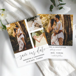 Lámina Presupuesto Guardar nuestra fecha foto en blanco y