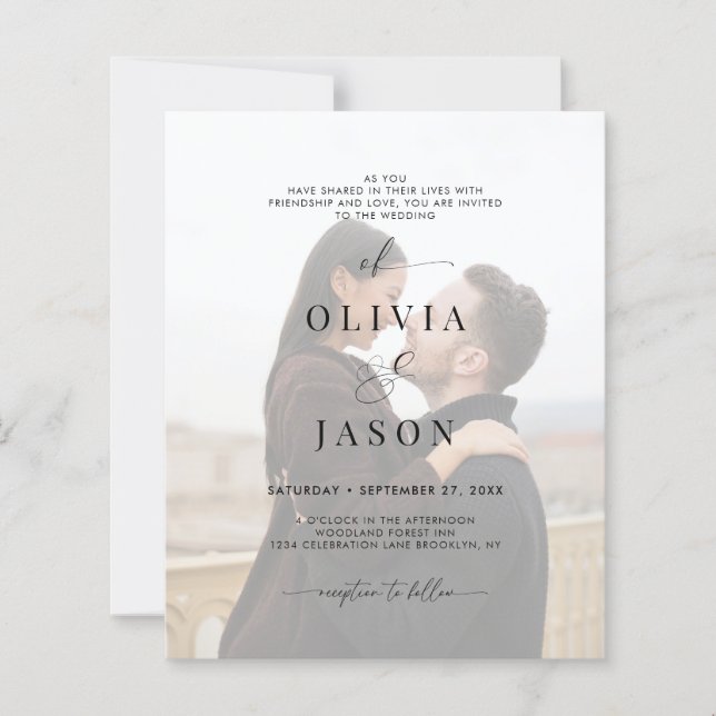 Lámina PRESUPUESTO Guión romántico Foto Boda de código QR (Anverso)