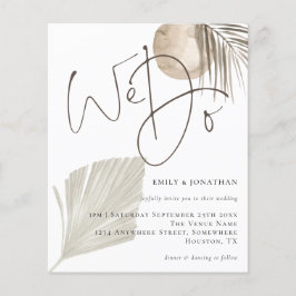 Lámina Presupuesto Hacemos Boho Pampas Invitación a la Bo