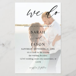 Lámina Presupuesto Hacemos Caligrafía Fotográfica Boda ME