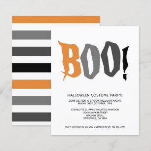 Lámina PRESUPUESTO Halloween Boo Personalizado Spooktacul