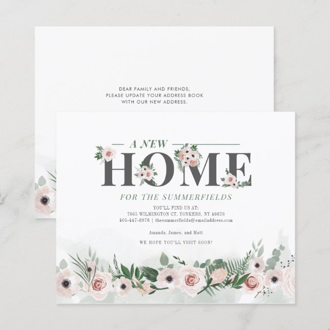 Lámina Presupuesto Hemos movido la floral nueva Invitació (Anverso / Reverso)