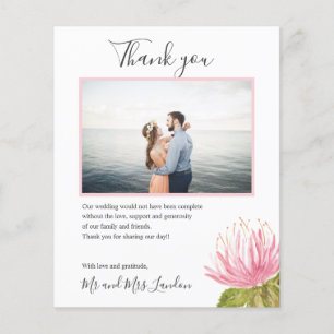 Lámina PRESUPUESTO Hermosa flor verde rosa Foto gracias