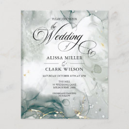 Lámina PRESUPUESTO Invitación a la boda de color blanco y