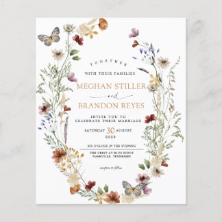 Lámina Presupuesto - Invitación a la boda floral con flor