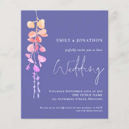 Lámina Presupuesto Invitación a la boda QR Eucalyptus Per