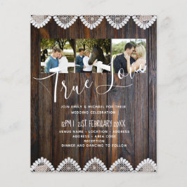 Lámina PRESUPUESTO Invitación a la Boda Rústica de Madera