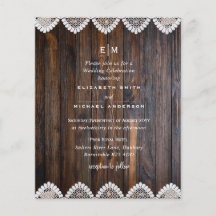 PRESUPUESTO Invitación a la Boda Rústica de Madera