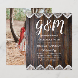Lámina PRESUPUESTO Invitación a la Boda Rústica de Madera
