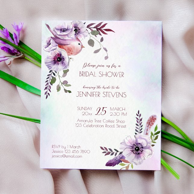 Lámina Presupuesto Invitación a la novia de flores de lil (Subido por el creador)