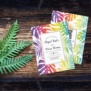 Lámina PRESUPUESTO Invitación a una boda gay con arcoiris