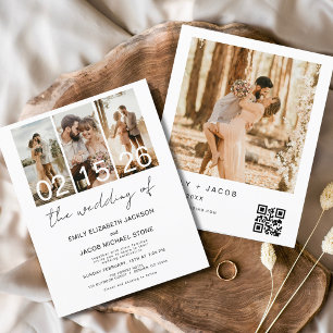 Lámina Presupuesto Invitación al código QR del Boda