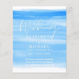 Lámina PRESUPUESTO Invitación de Boda Aqua Océano Destino