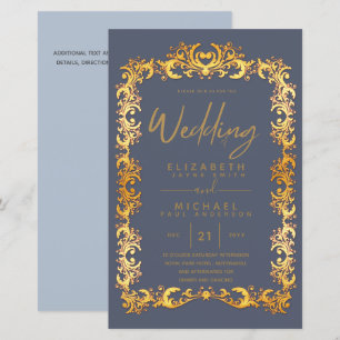 Lámina PRESUPUESTO Invitación de boda baja enmarcada en o