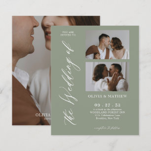 Lámina Presupuesto Invitación de Boda Collage de Fotos en