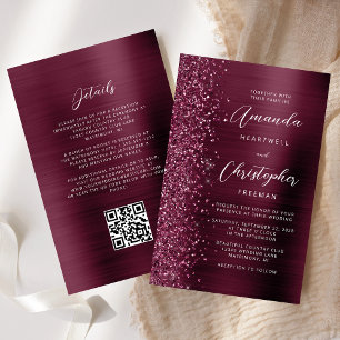 Lámina Presupuesto Invitación de Boda con Código QR de Me