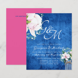 Lámina PRESUPUESTO Invitación de boda Shabby Pink Magnoli