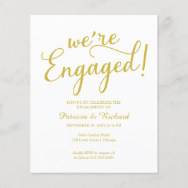 Lámina Presupuesto Invitación de la fiesta de compromiso