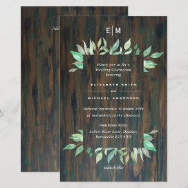 Lámina PRESUPUESTO Invitaciones a bodas de madera rústica