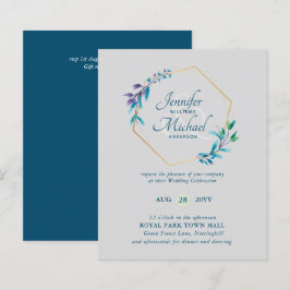 Lámina PRESUPUESTO Invitaciones a la Boda de Oro Morado V