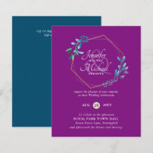 PRESUPUESTO Invitaciones a la Boda de Oro Morado V