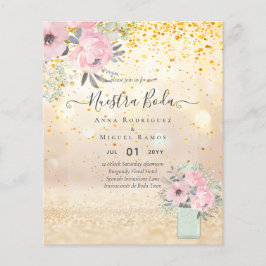 Lámina presupuesto Invitaciones florales de Nuestra Boda 