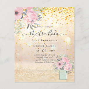 Lámina presupuesto Invitaciones florales de Nuestra Boda